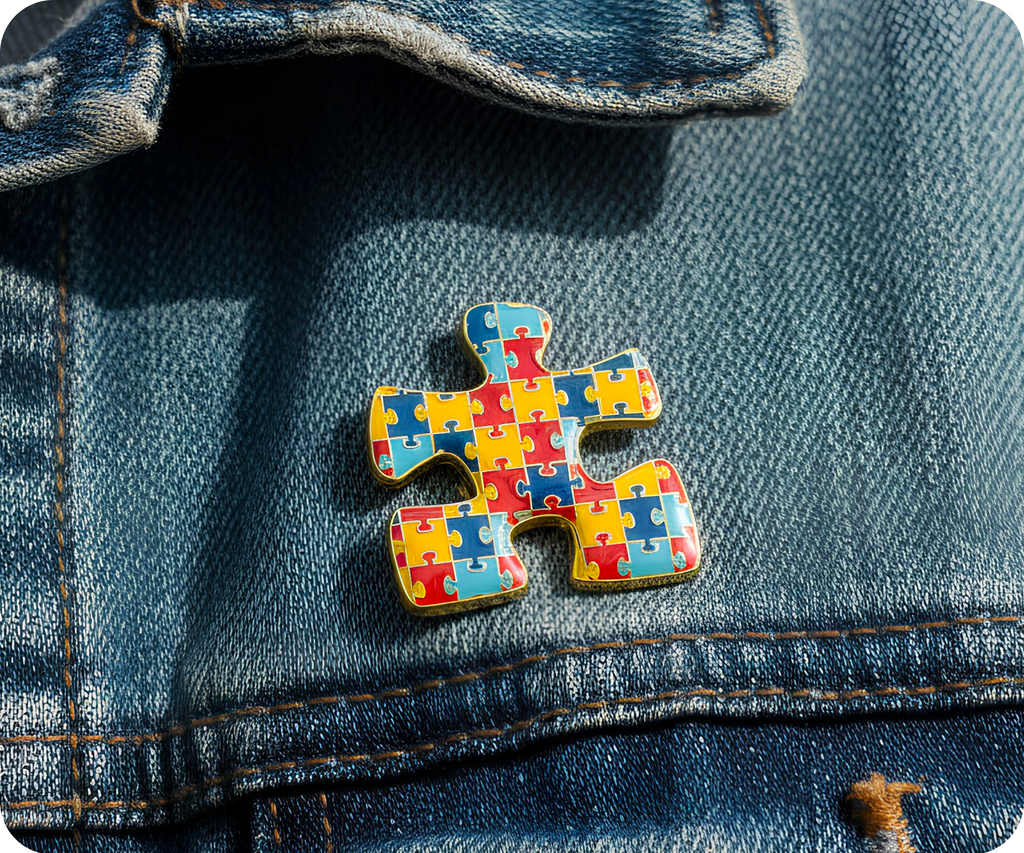 Pin de concienciación sobre el autismo