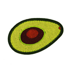 Split Avocado Embroidery Patch (7.5 x 5cm)