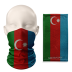 Gorro para cuello con la bandera de Azerbaiyán – Braguero de cuello transpirable para la cara