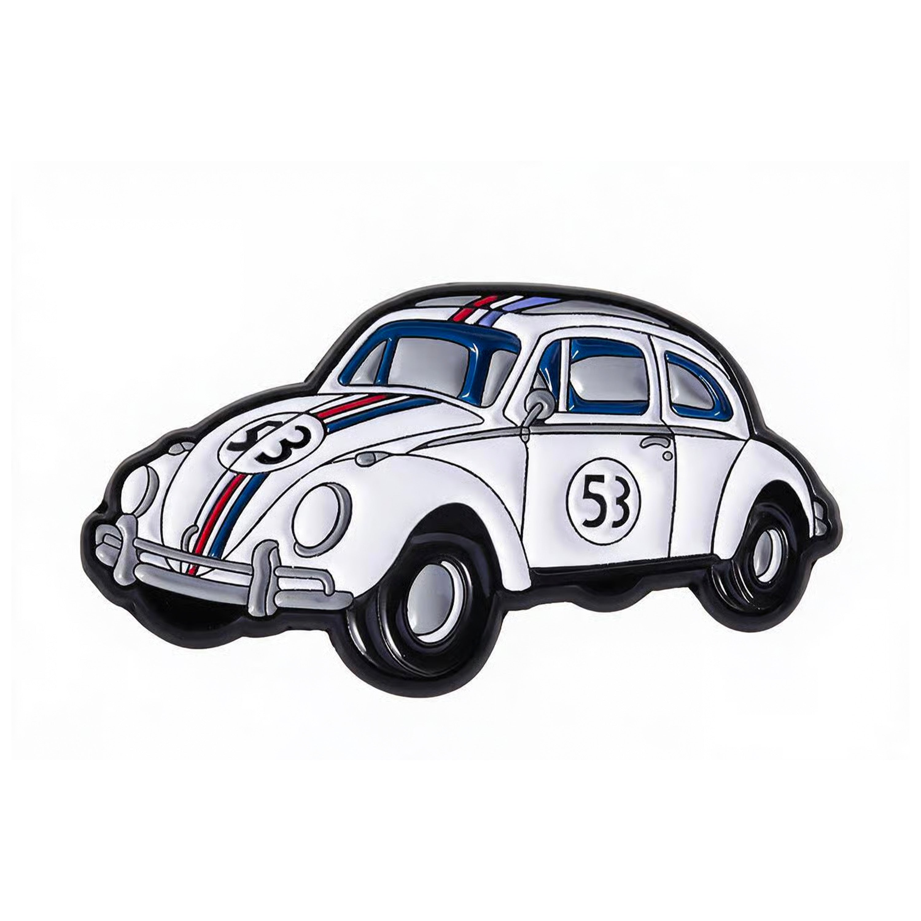 Classic Number 53 Racing Beetle Enamel Pin Badge