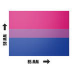 20 X Bisexual Flag Stickers