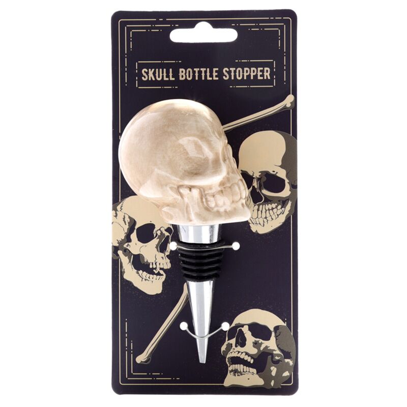 Skull Ceramic Bottle Stopper Wine