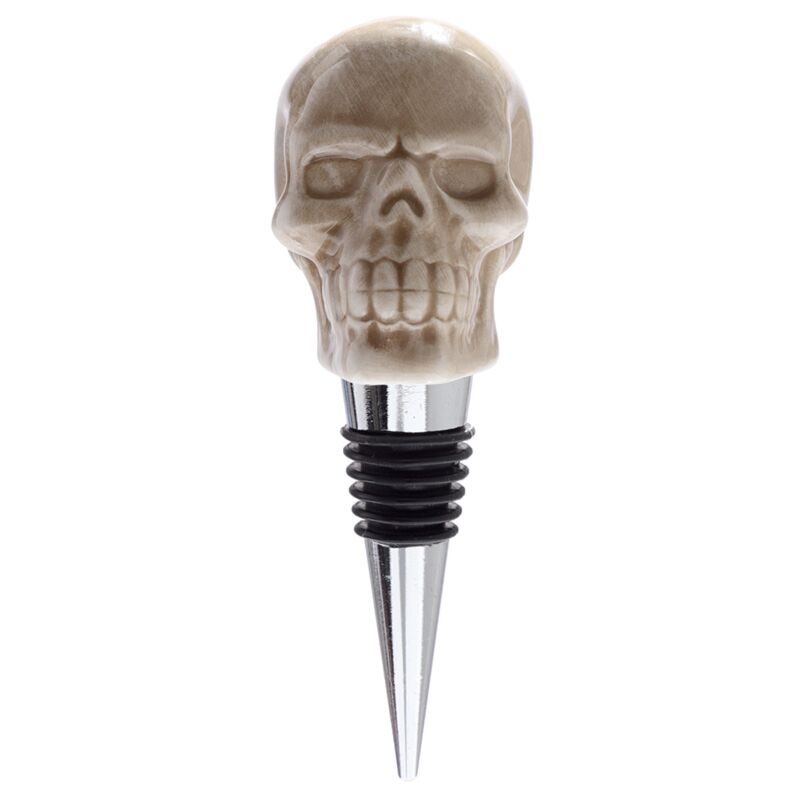 Skull Ceramic Bottle Stopper Wine