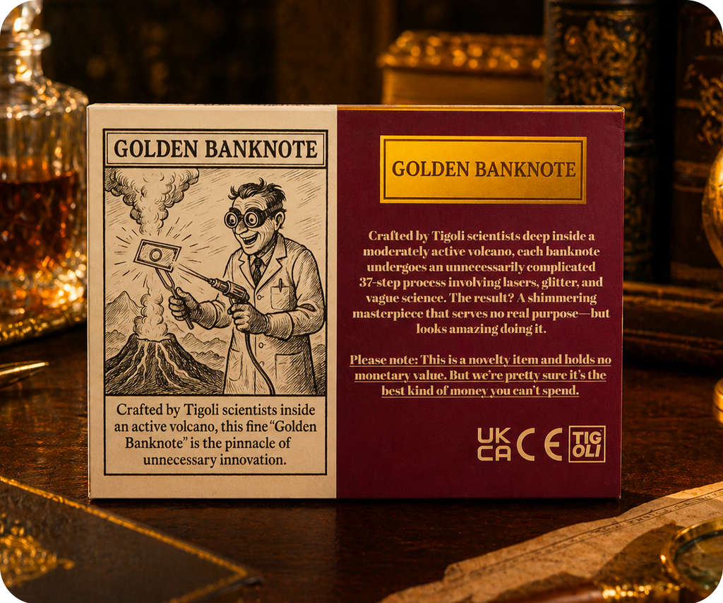 £50 United Kingdom Pounds Golden Banknote