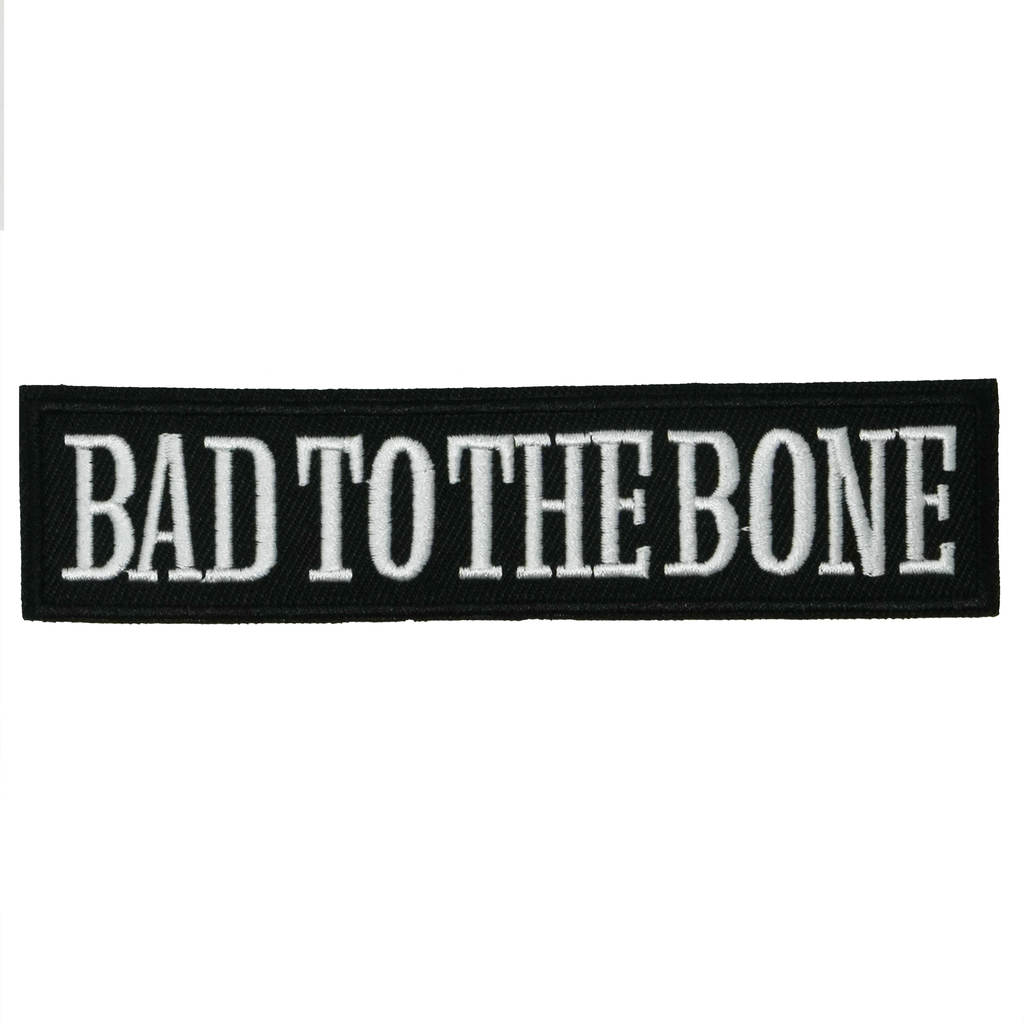 Parche Termoadhesivo "Bad To The Bone" (13x 3cm)