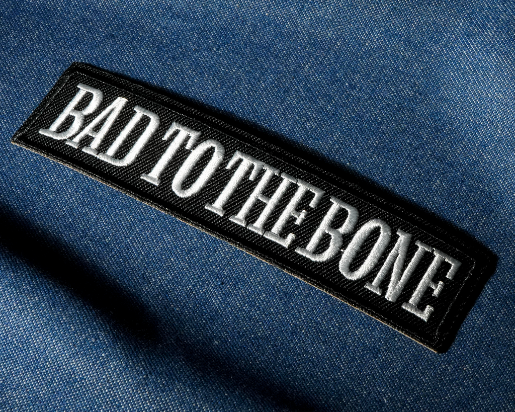 Parche Termoadhesivo "Bad To The Bone" (13x 3cm)