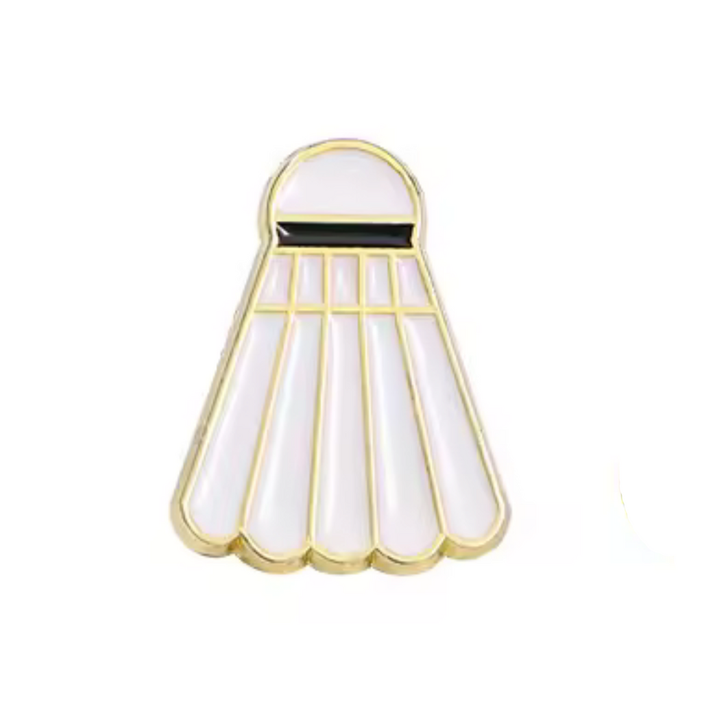 Badminton Shuttlecock Sport Pin Badge