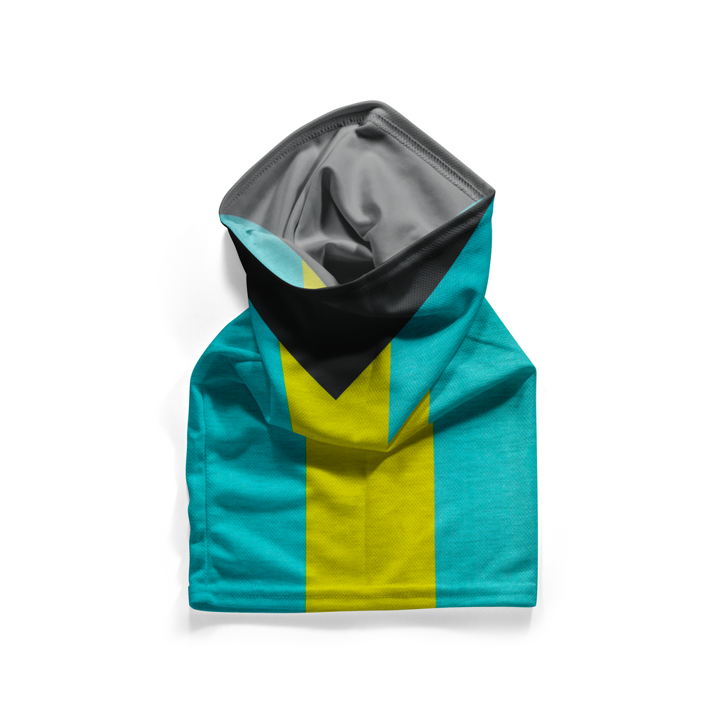 Bandana para el cuello tipo braga para la cara con la bandera de las Bahamas – Transpirable