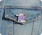Mystic Know Your Strength Crystal Ball Pin Badge