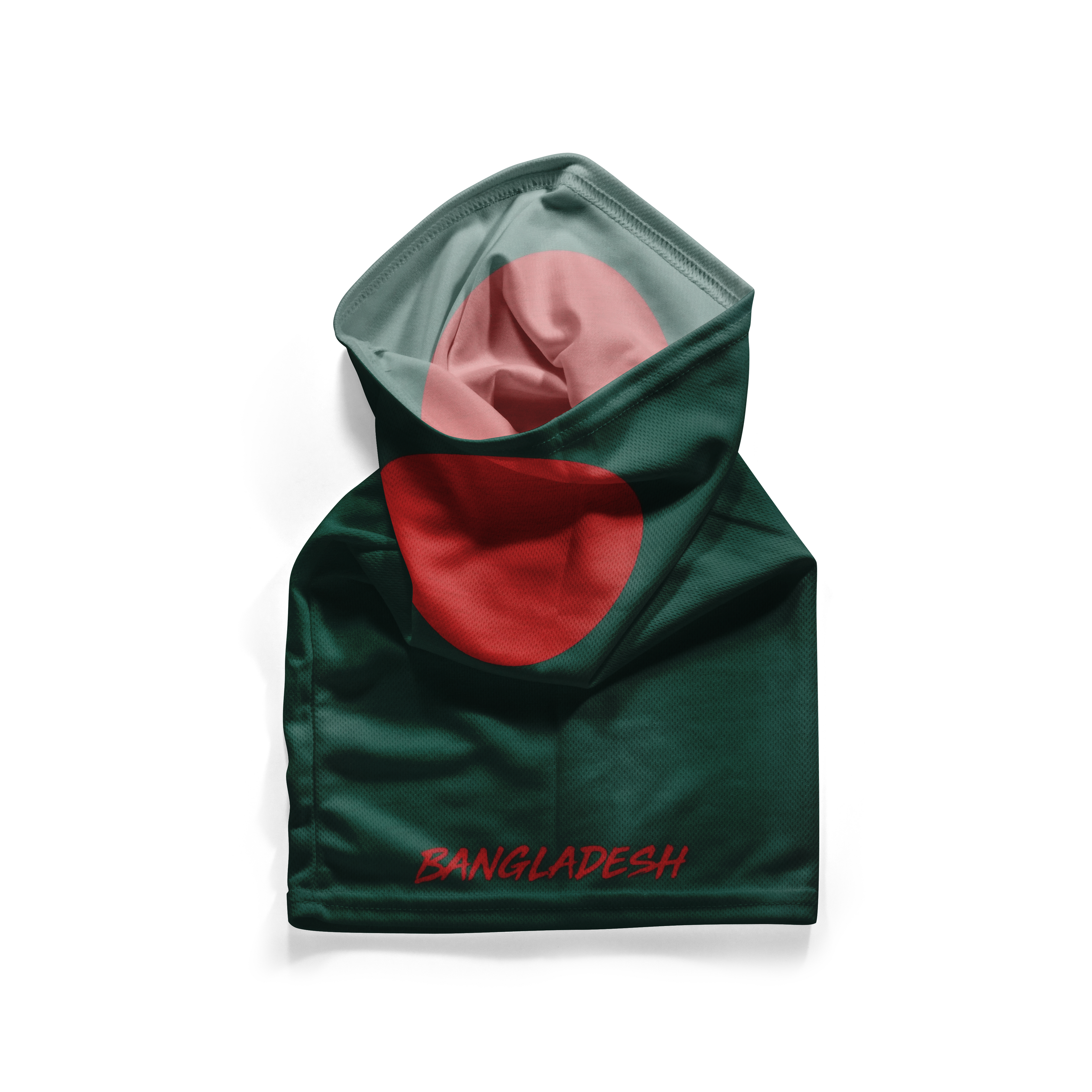 Snood con la bandera de Bangladés – Mascarilla transpirable, braga de cuello, cubrecara
