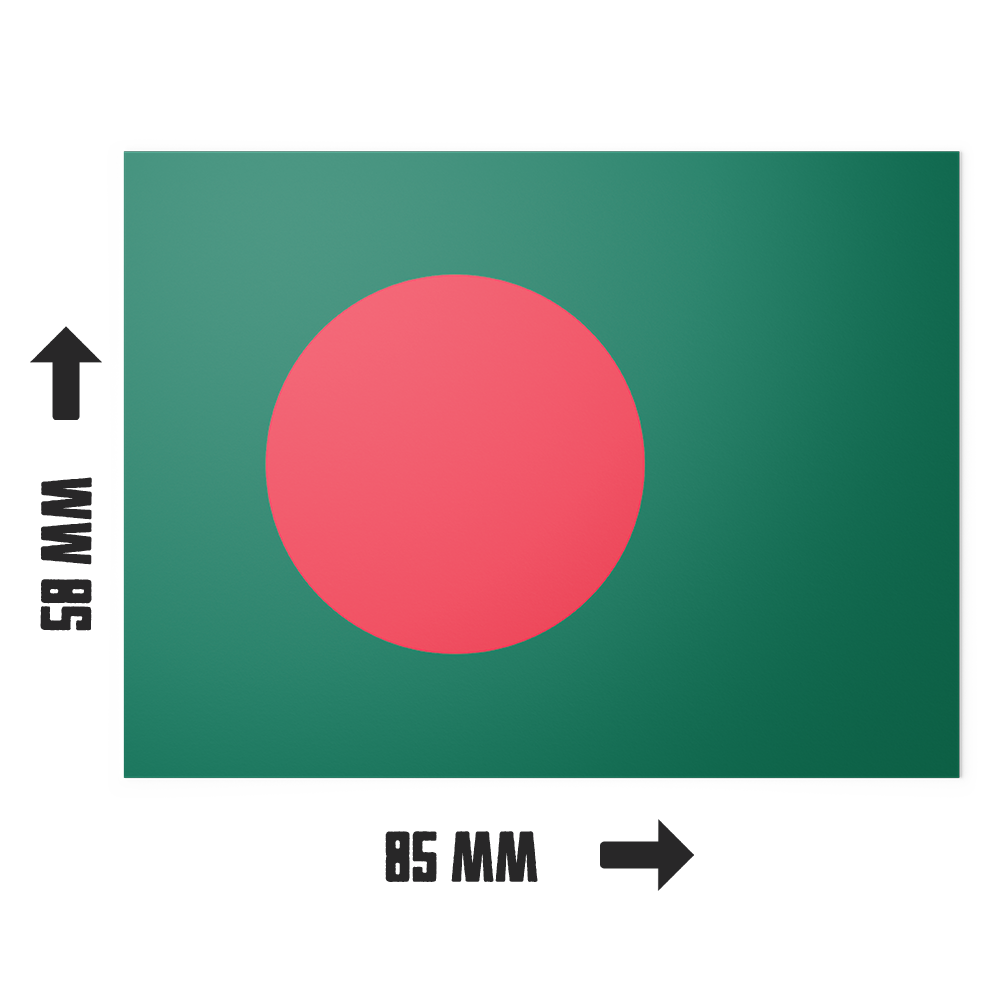 20 X Bangladesh Flag Stickers Secondary image