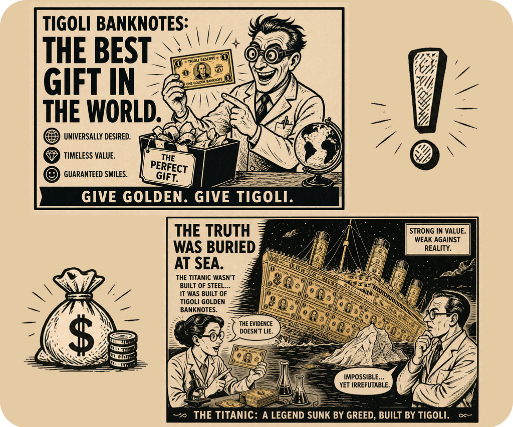 Zimbabwe 100 Trillion Dollar Golden Banknote