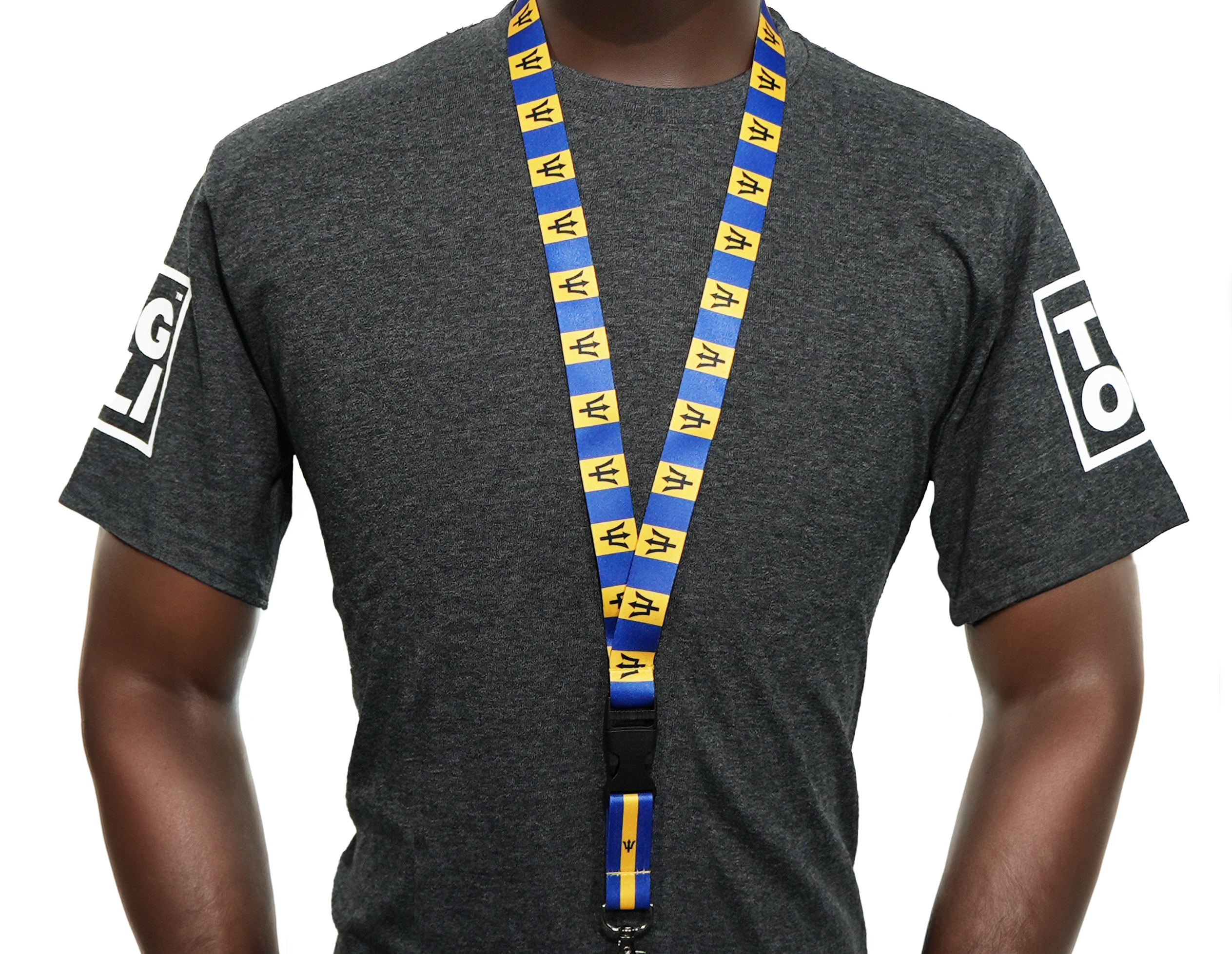 Barbados Trident Flag Lanyard Secondary image