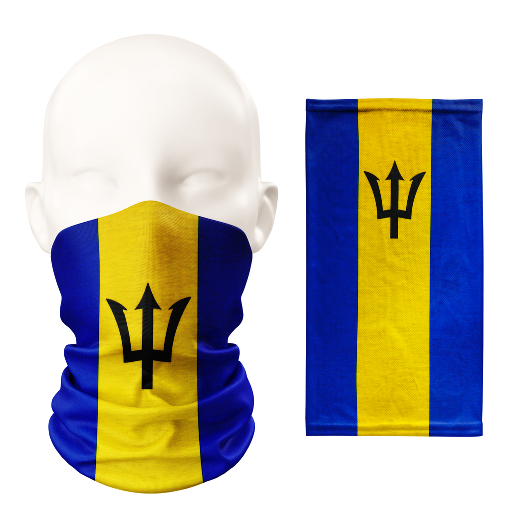 Braga de cuello con la bandera de Barbados – Máscara transpirable pañuelo de cuello para la caraSonrisa de payaso asesino