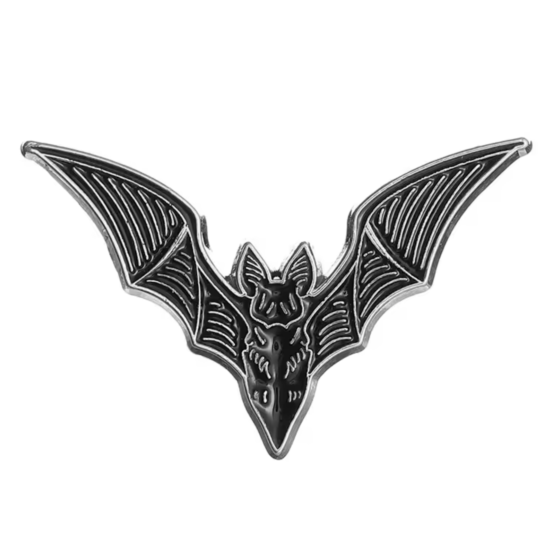 Insignia Pin de Murciélago Vampiro Negro Imagen principal del producto