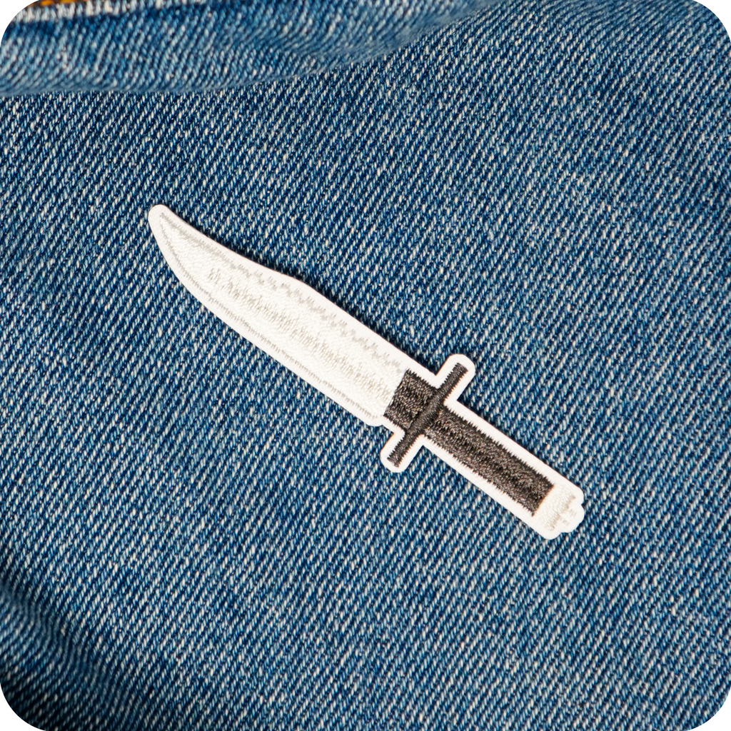 L3A1 Bayonet British Army Iron On Patch (8 x 2cm)