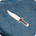 L3A1 Bayonet British Army Iron On Patch (8 x 2cm)