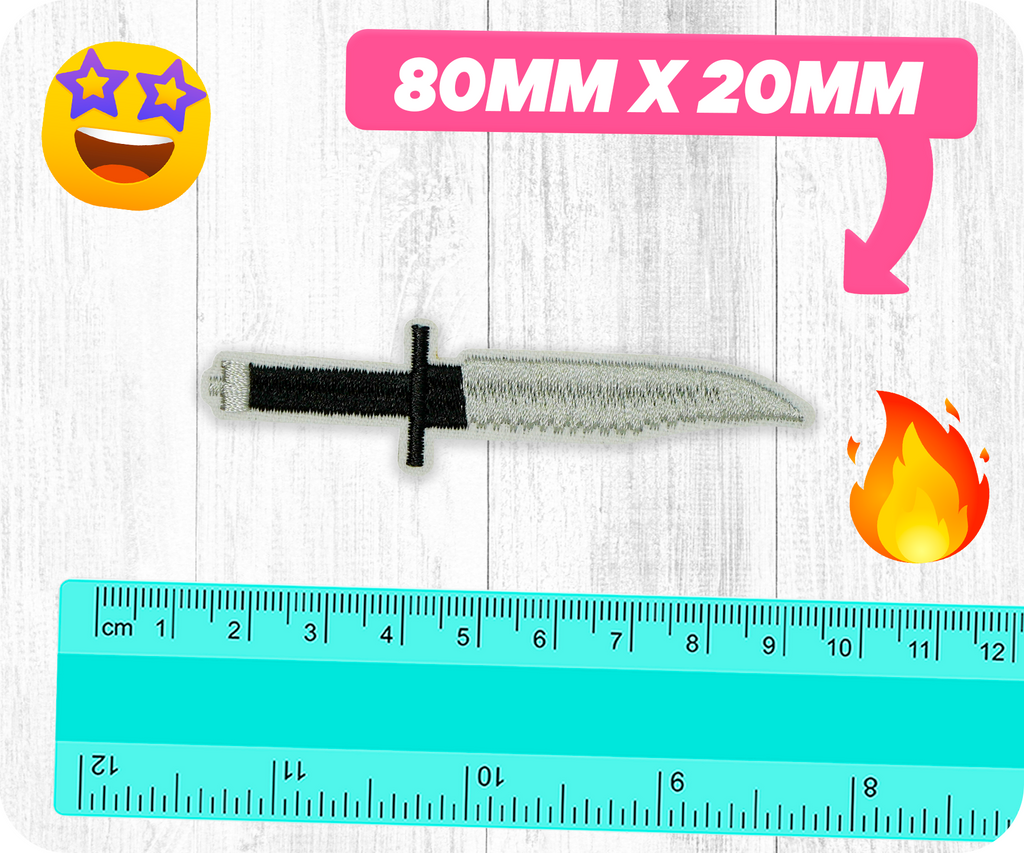 L3A1 Bayonet British Army Iron On Patch (8 x 2cm)