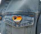 Bear Pride Heart Rainbow Pin Badge