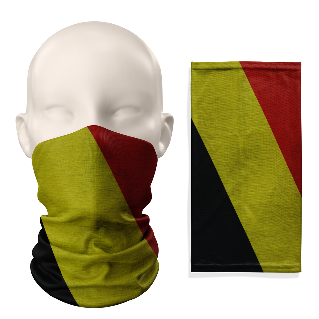 Snood con la bandera de Bélgica – Mascarilla tubular transpirable para cuello