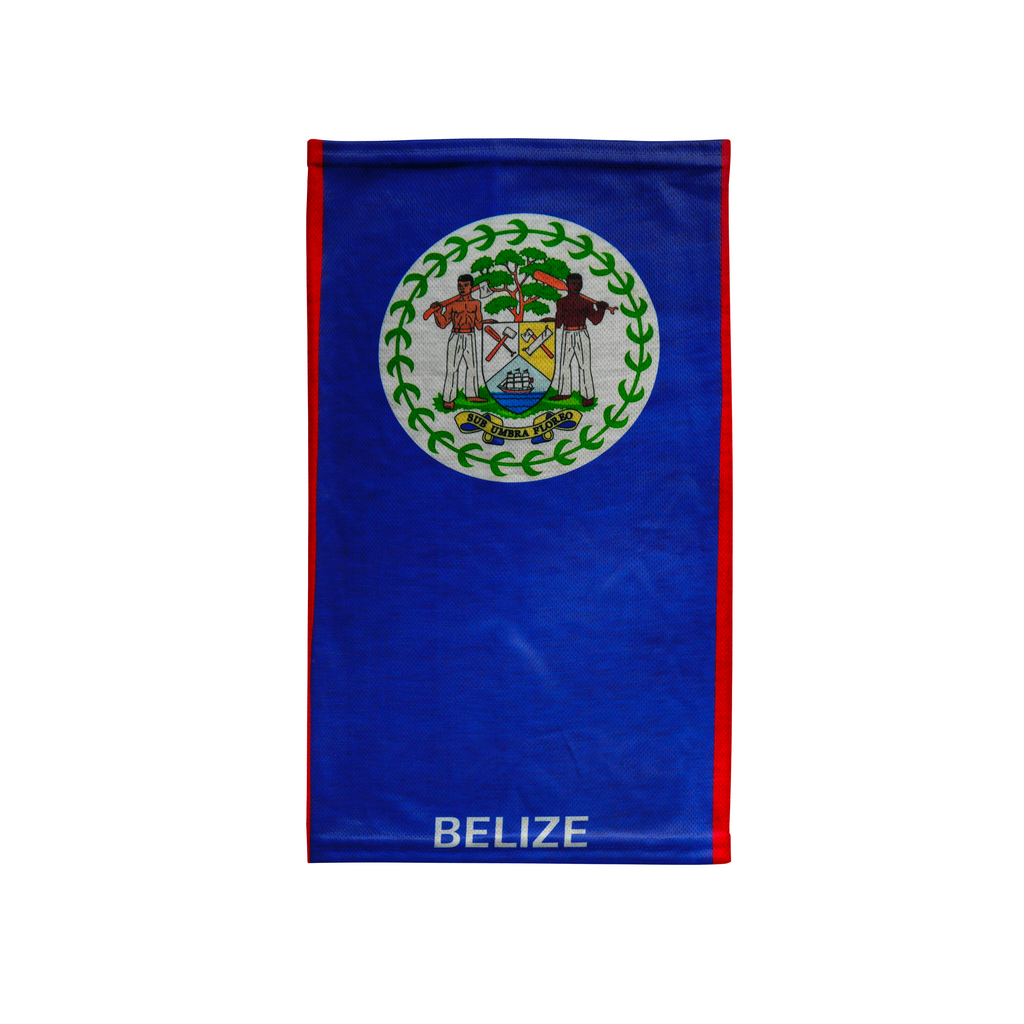 Snood con la bandera de Belice – Mascarilla transpirable, tipo braga de cuello, para cubrir el rostro