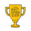 Best Father Ever Trophy Enamel Pin Badge