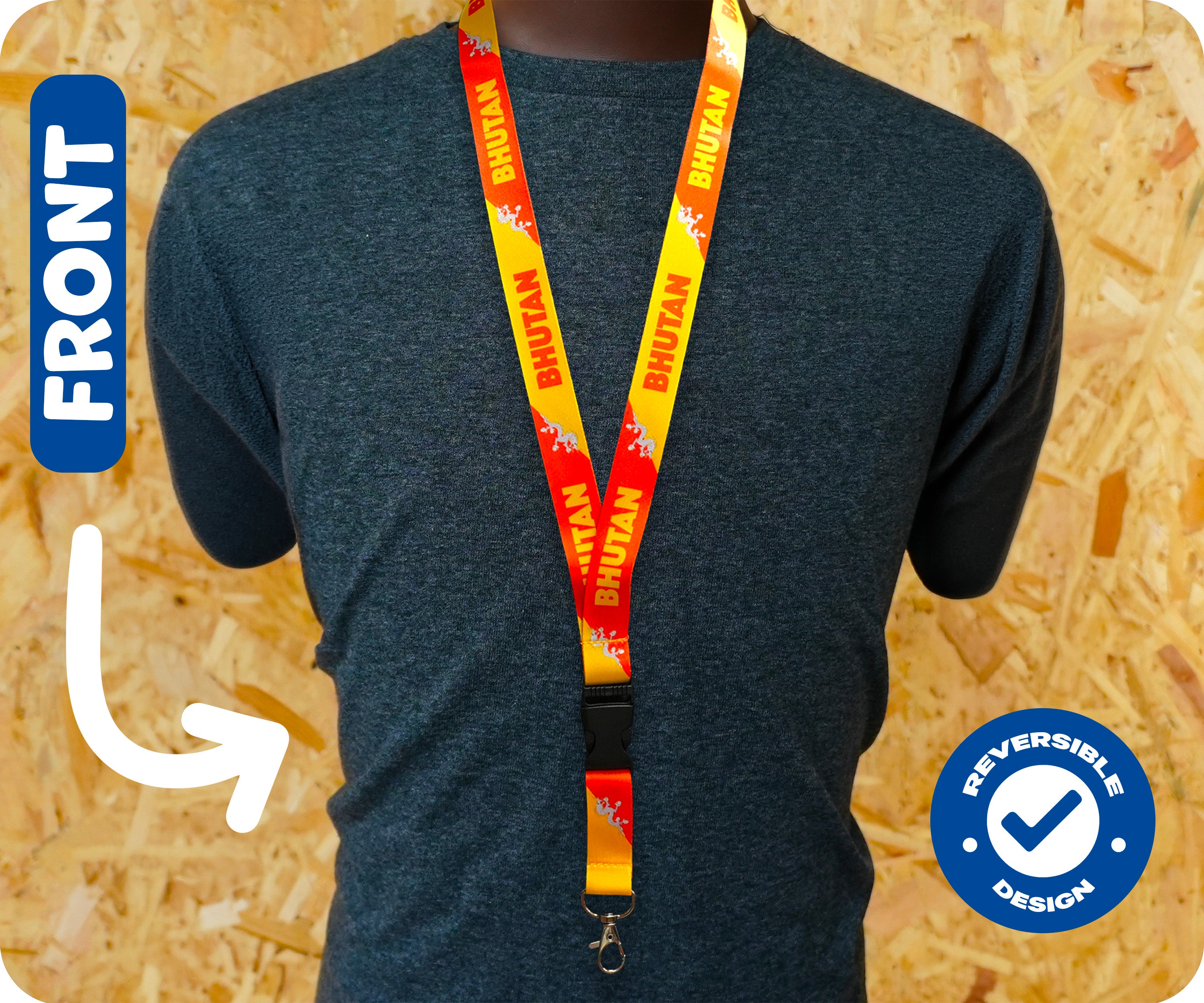 Bhutan Flag Lanyard Secondary image