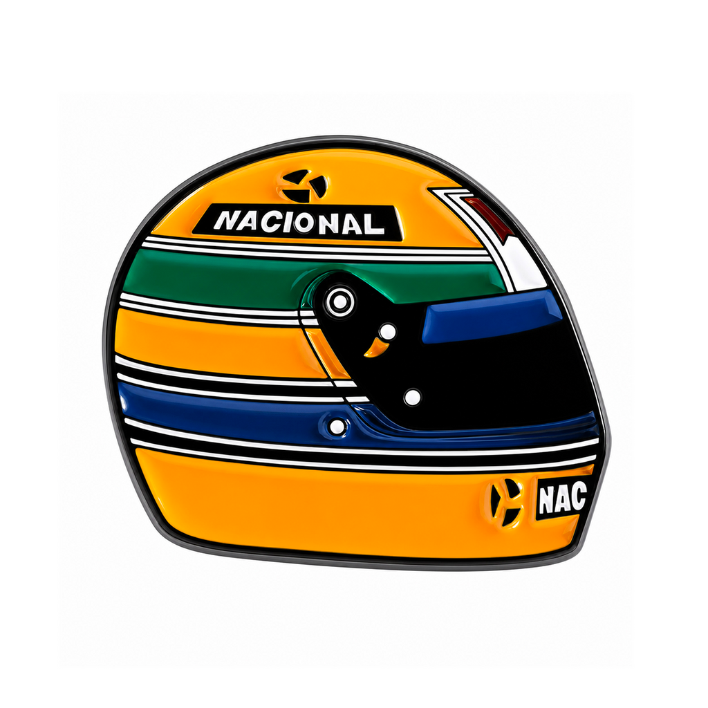 Racing Helmet Enamel Lapel Pin Badge