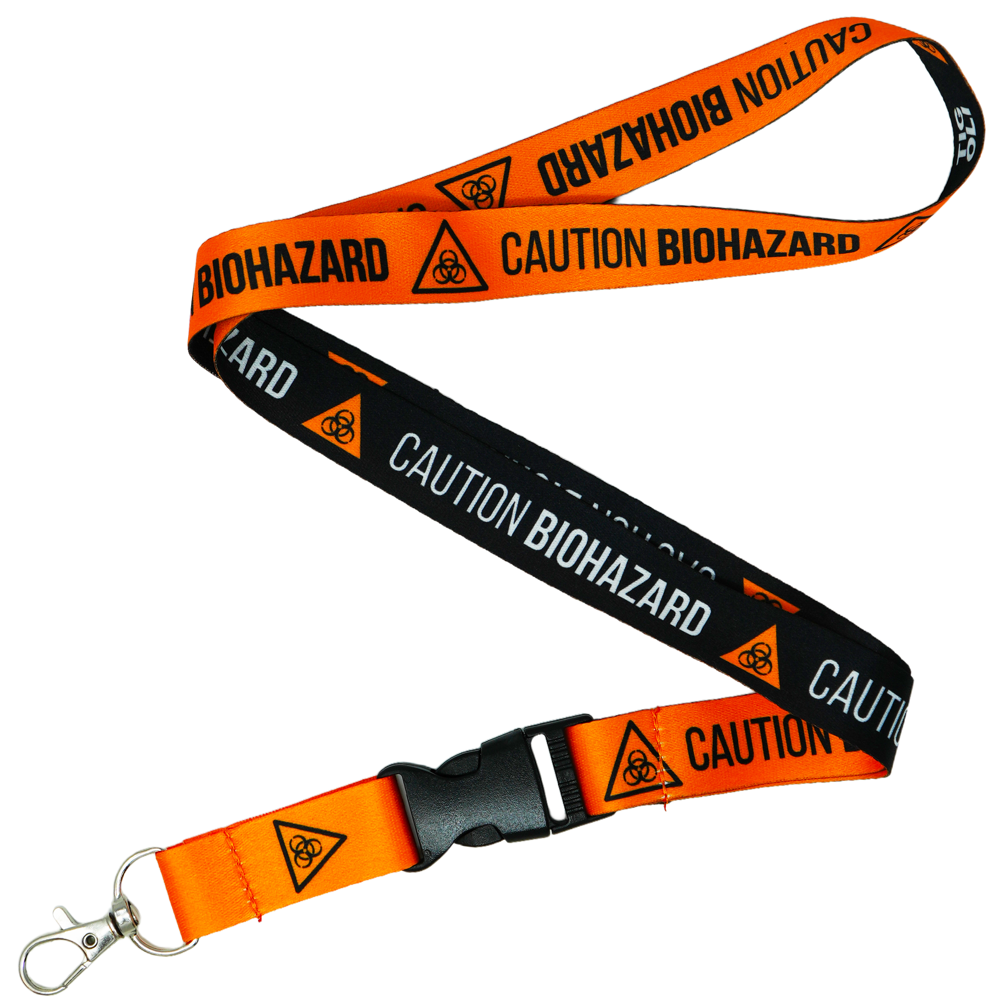 Caution Biohazard Warning Symbol Lanyard Imagen principal del producto