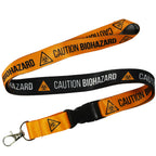 Caution Biohazard Warning Symbol Lanyard