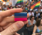 Pin rectangular bisexual
