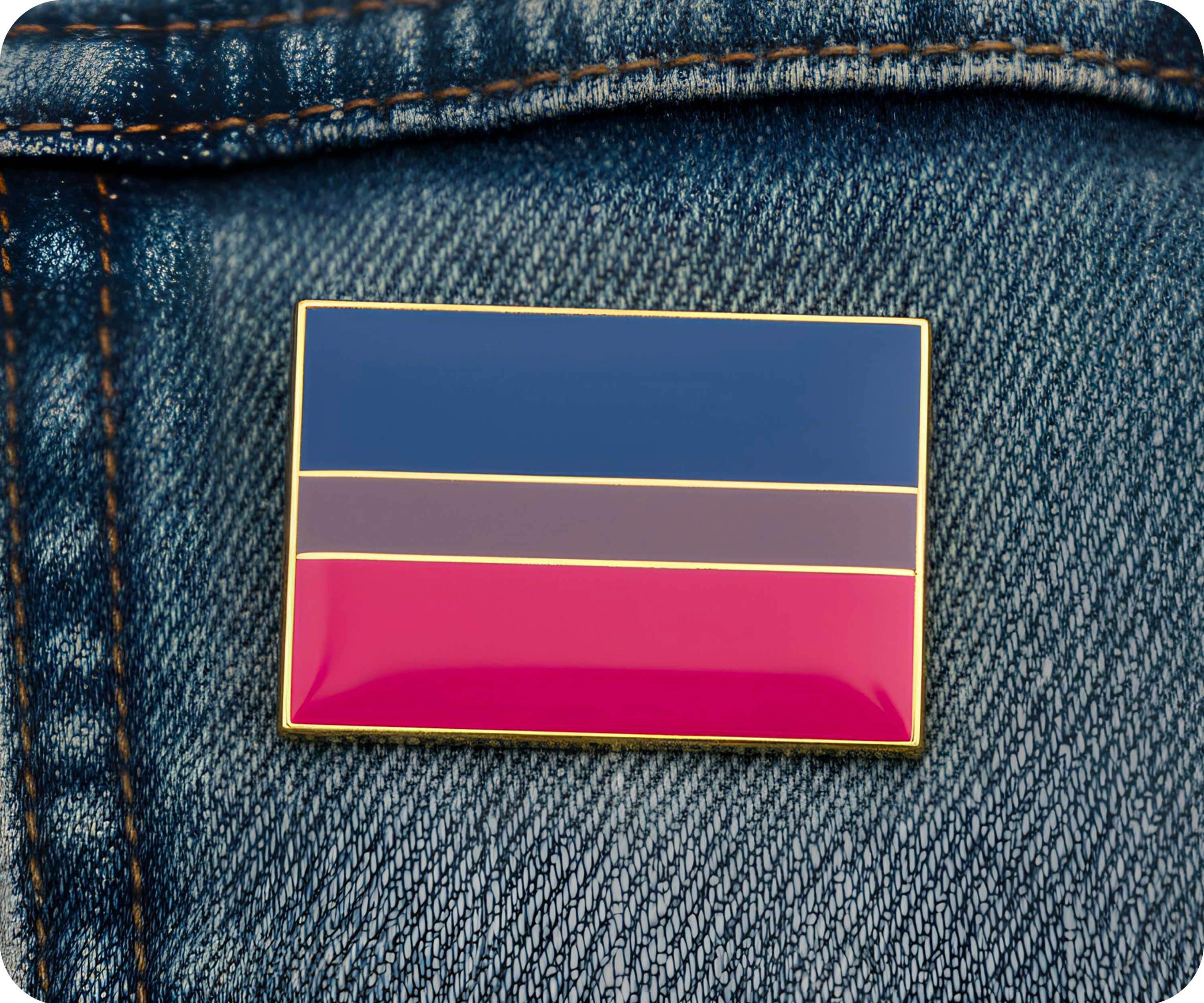 Pin rectangular bisexual Imagen secundaria del producto