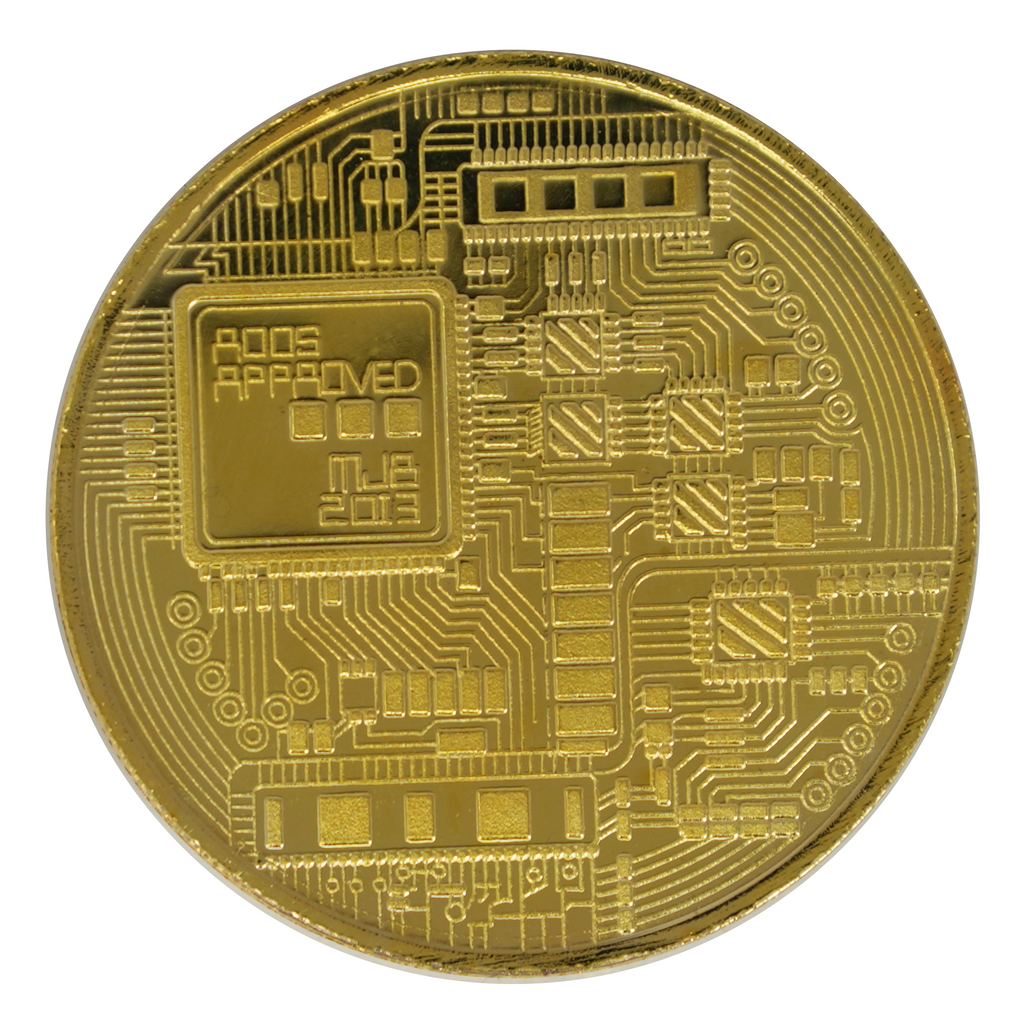 Gold Bitcoin Replica Coin – Cryptocurrency Collector’s Token