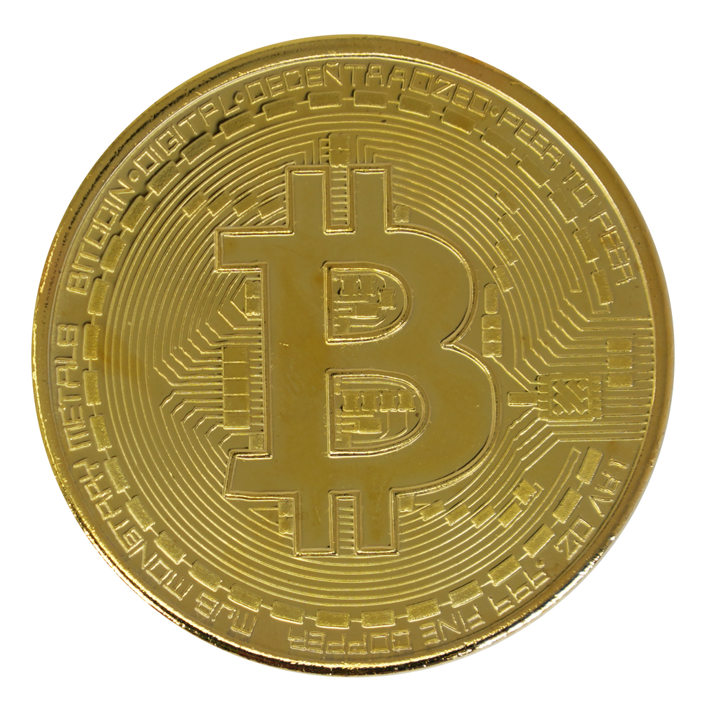 Gold Bitcoin Replica Coin – Cryptocurrency Collector’s Token