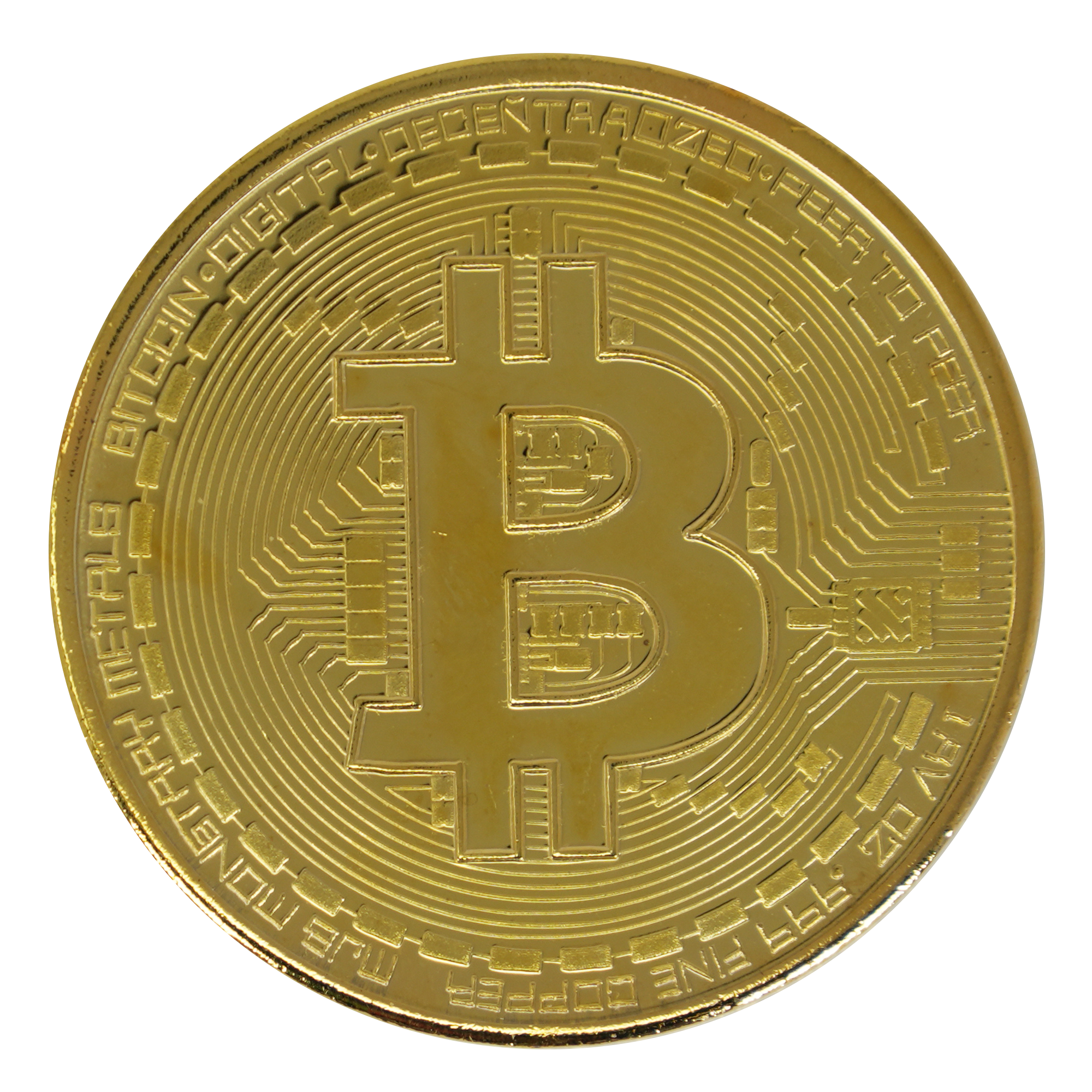 Gold Bitcoin Replica Coin – Cryptocurrency Collector’s Token