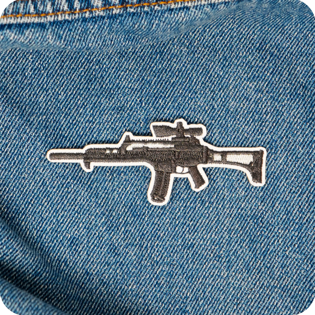 Heckler & Koch G36 Rifle Gun Iron On Patch (8.9 x 3cm)