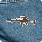 Heckler & Koch G36 Rifle Gun Iron On Patch (8.9 x 3cm)