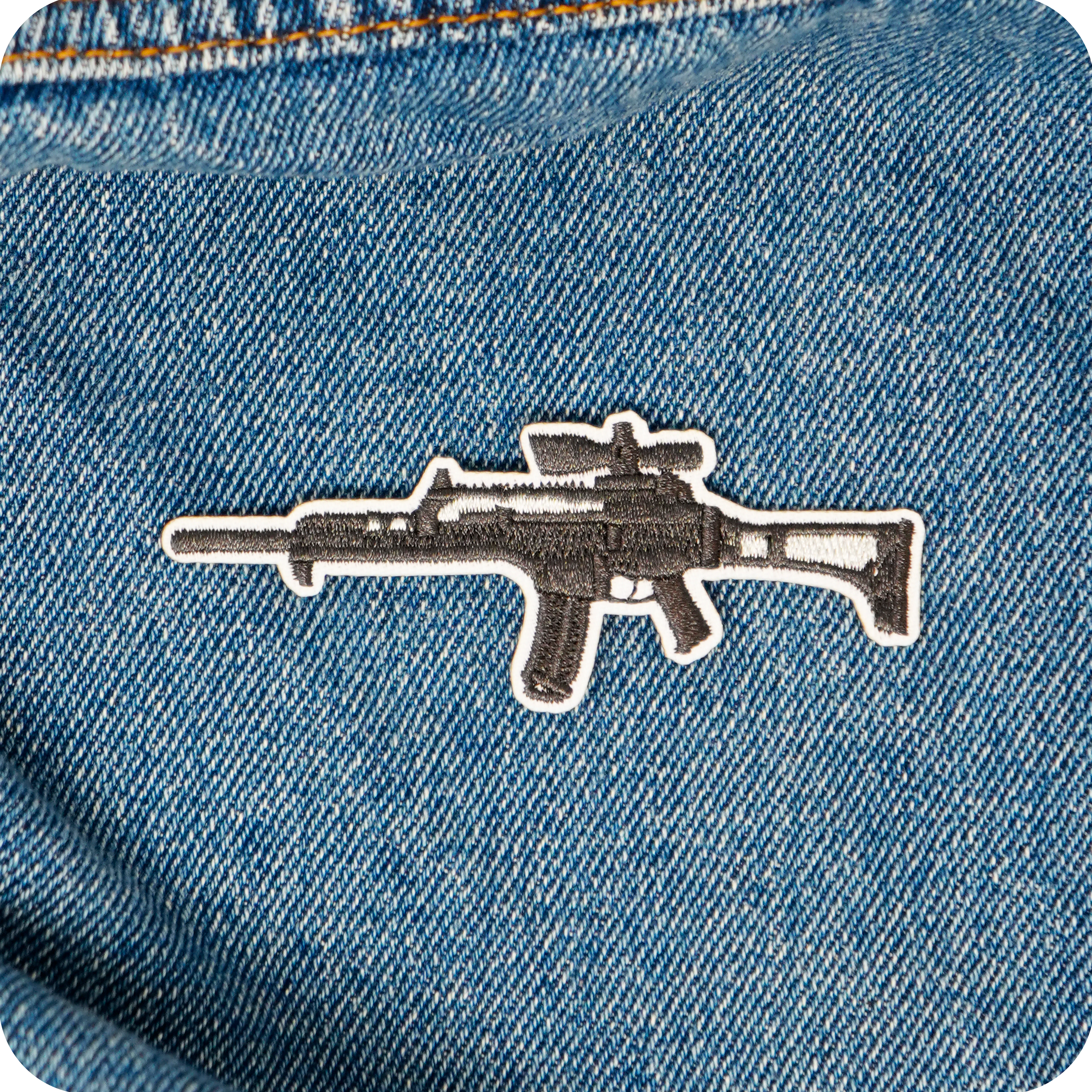 Heckler & Koch G36 Rifle Gun Iron On Patch (8.9 x 3cm)