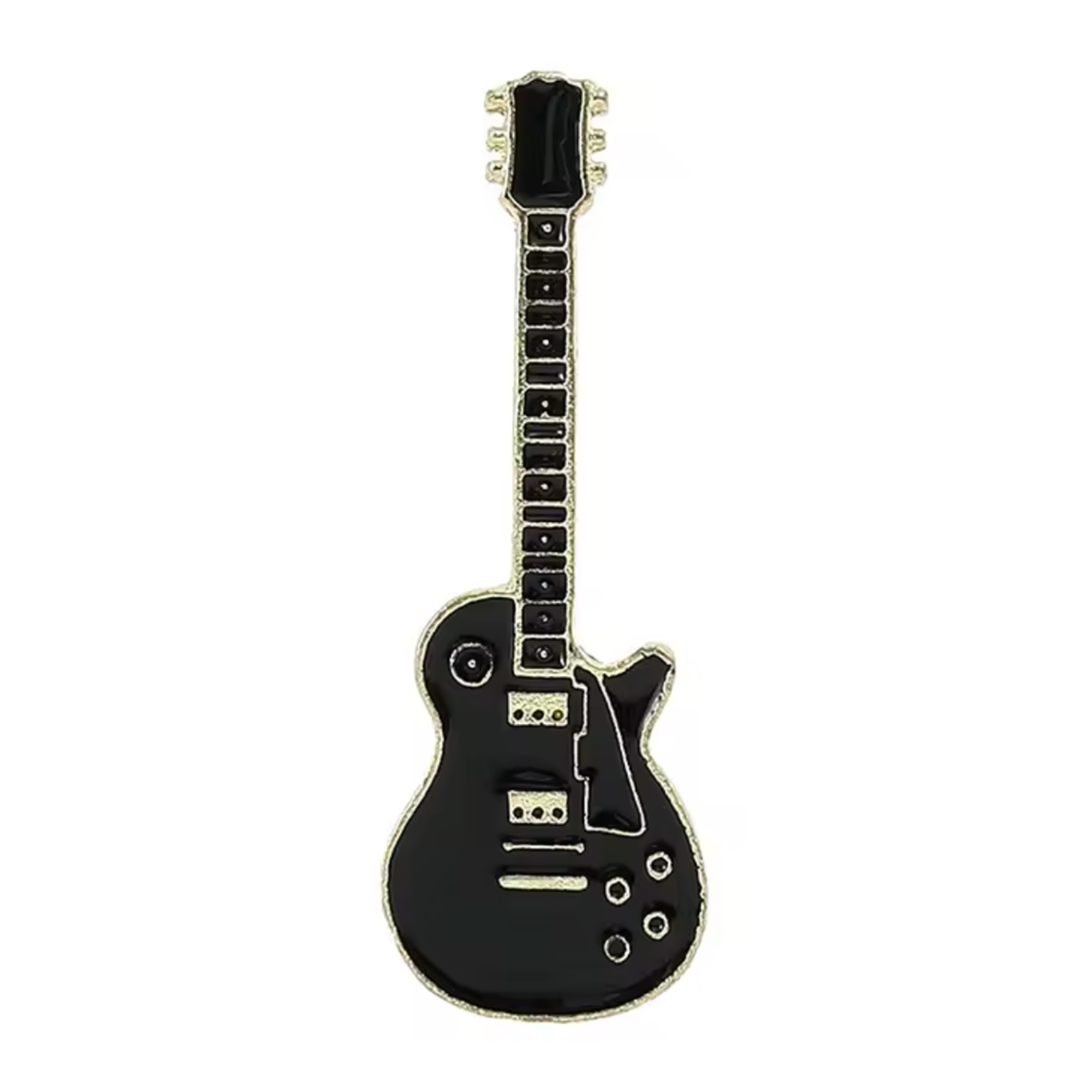 Insignia de guitarra eléctrica negra Imagen principal del producto