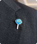 Suck It Blue Lollipop Enamel Pin Badge