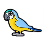Blue and Yellow Parrot Enamel Pin Badge