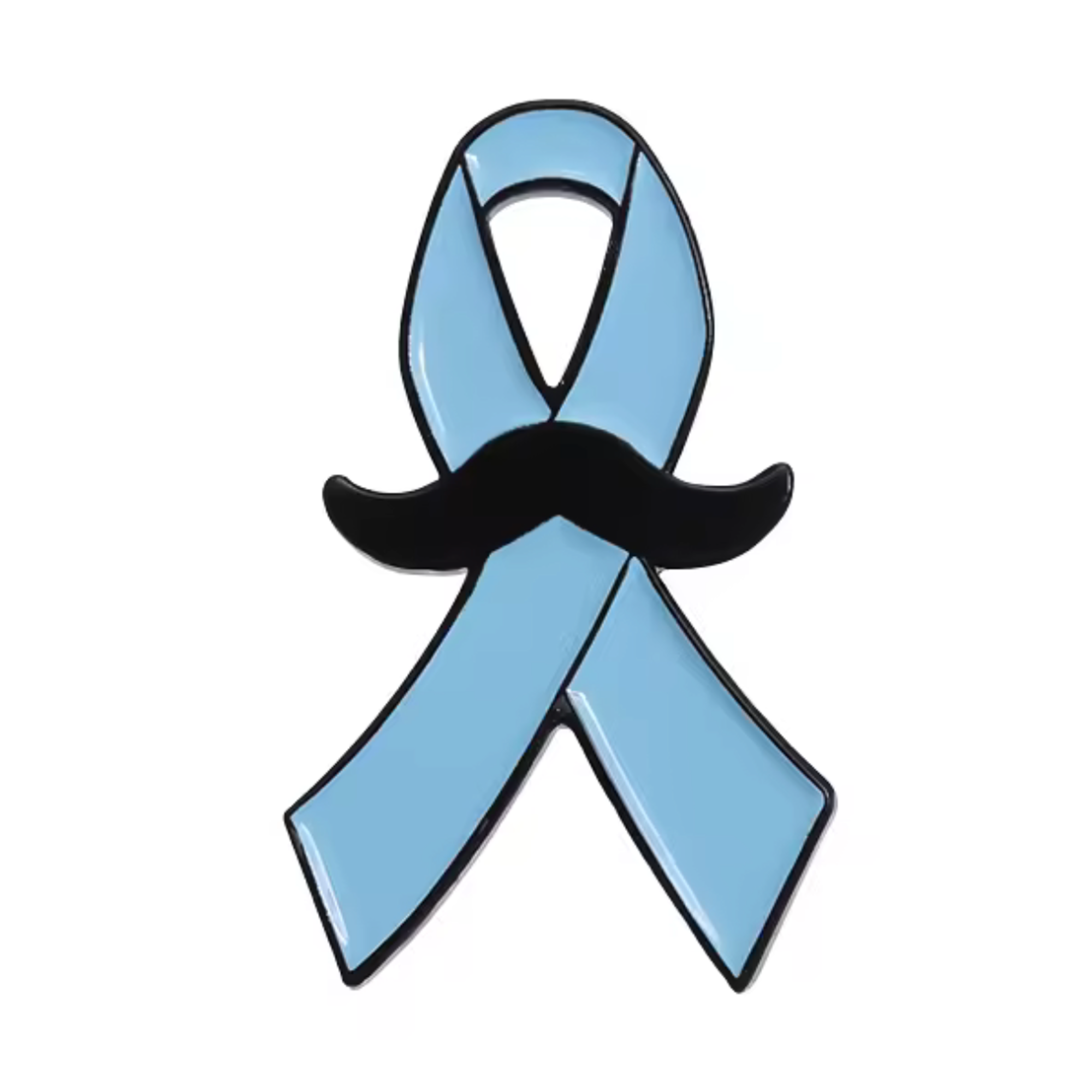 Insignia de solapa de bigote de lazo azul Imagen principal del producto