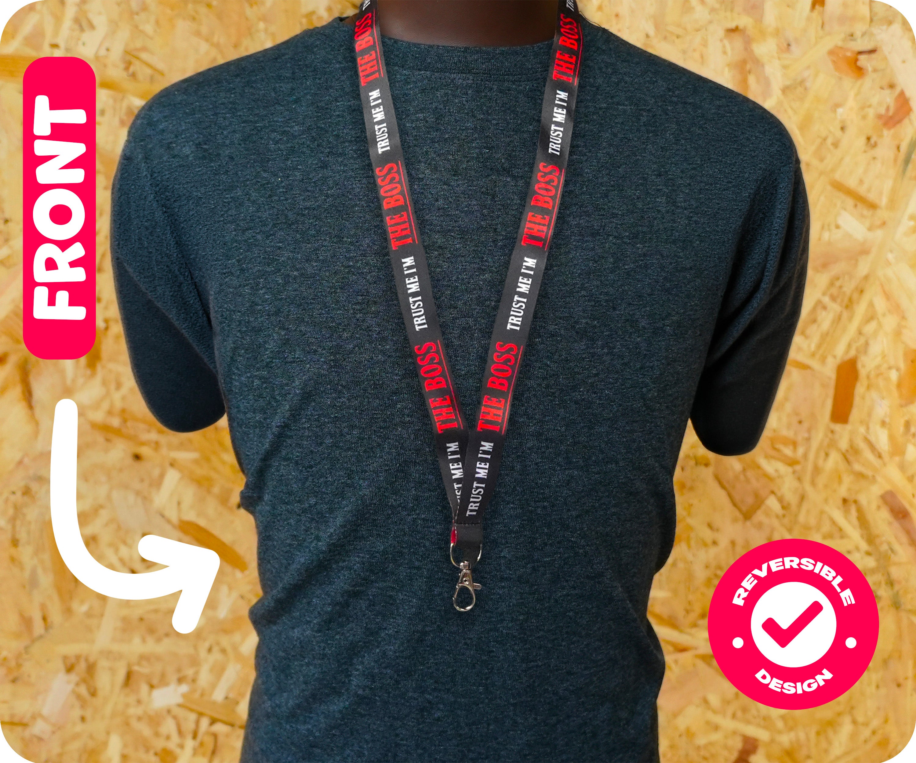 Trust Me I’m The Boss Funny Novelty Lanyard