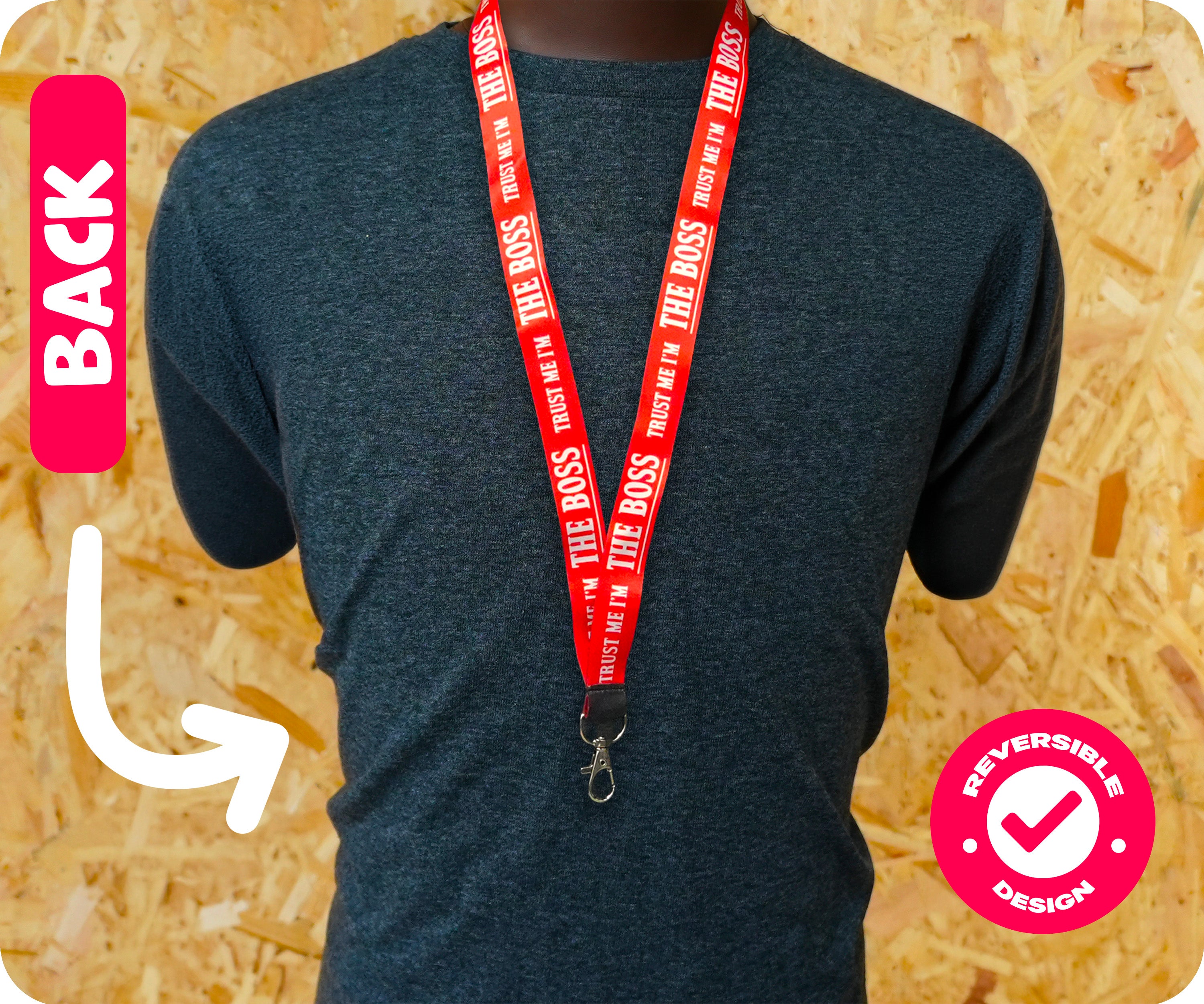 Trust Me I’m The Boss Funny Novelty Lanyard