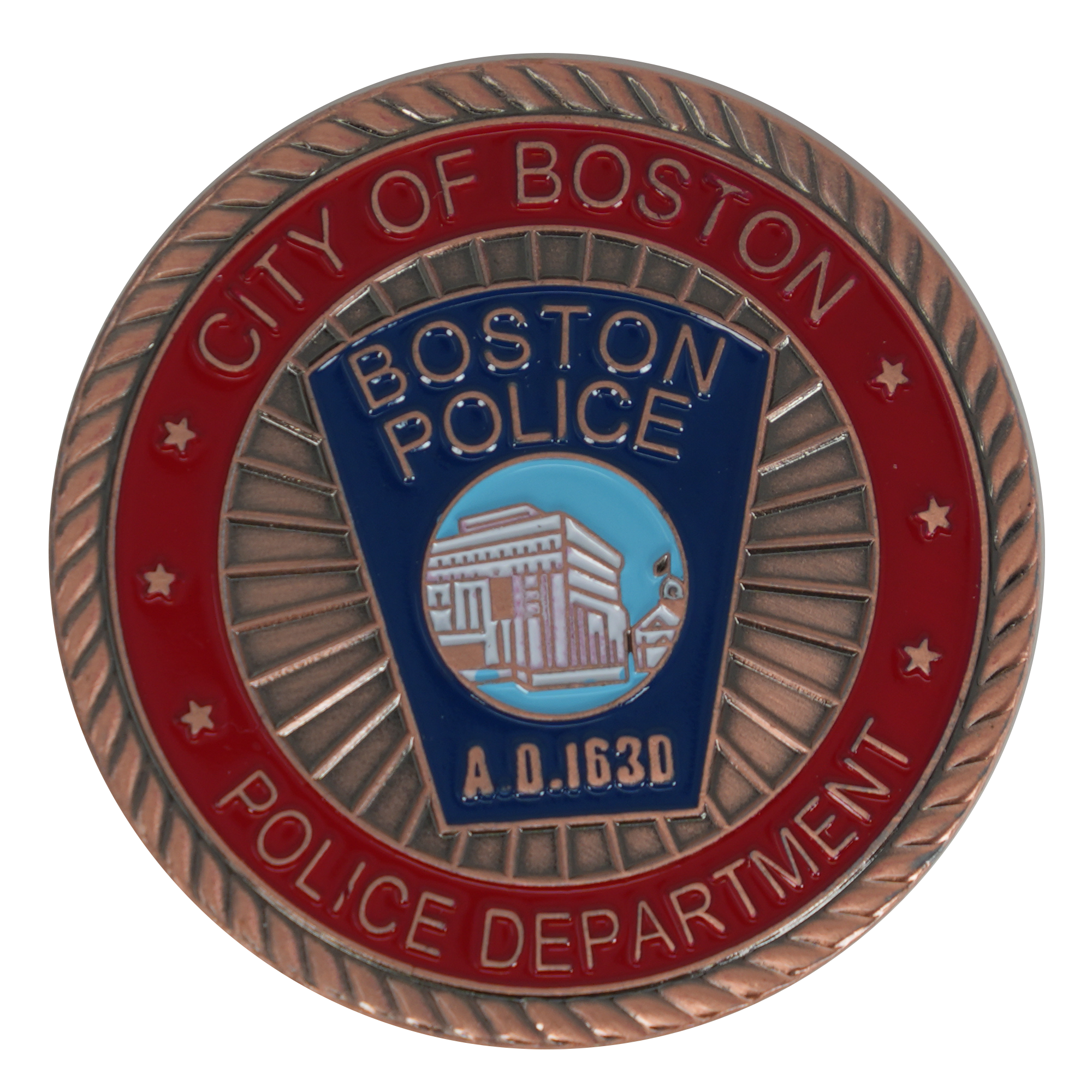 City of Boston Police Challenge Coin