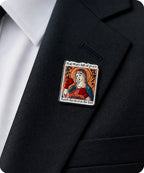 Hail Mary Punch the Devil Enamel Pin Badge