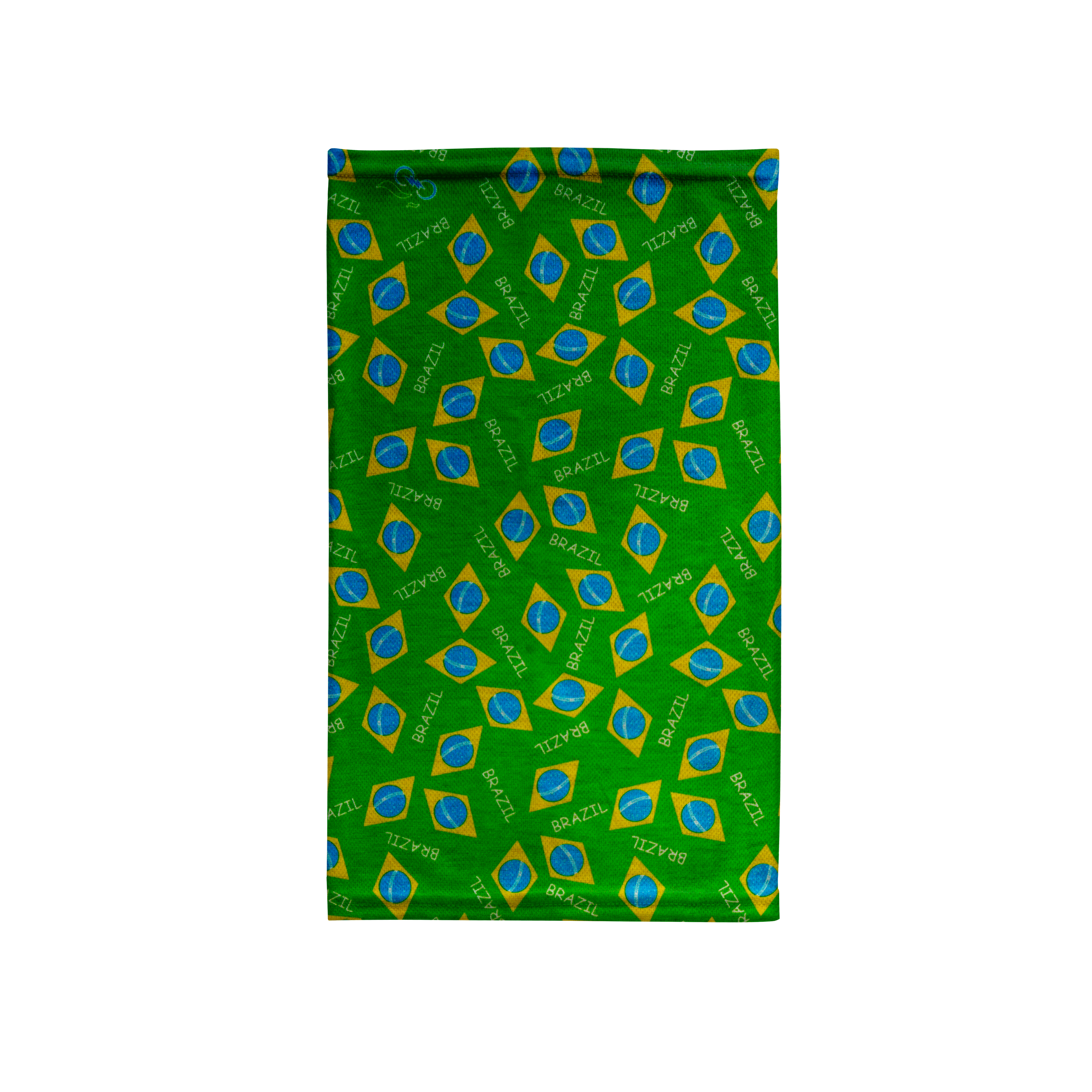 Snood con estampado de la bandera de Brasil – Mascarilla transpirable para el cuello y la cara