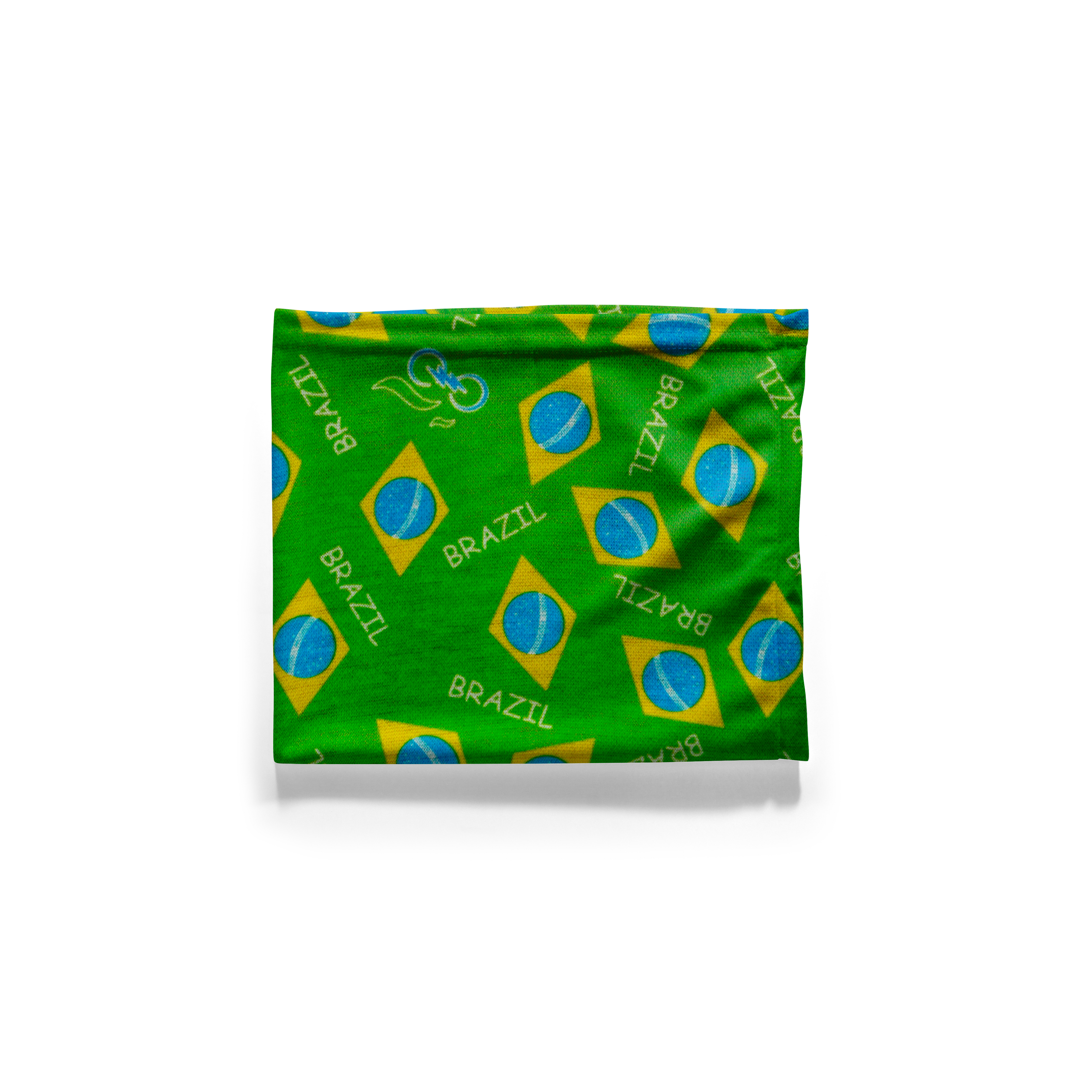 Snood con estampado de la bandera de Brasil – Mascarilla transpirable para el cuello y la cara