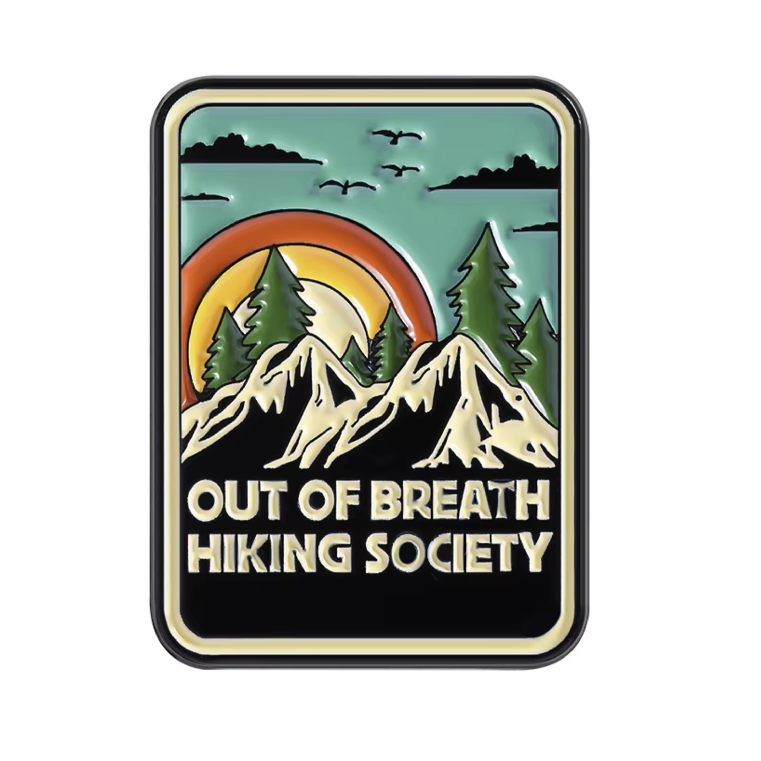 Insignia de viaje de la sociedad de senderismo sin aliento Imagen principal del producto