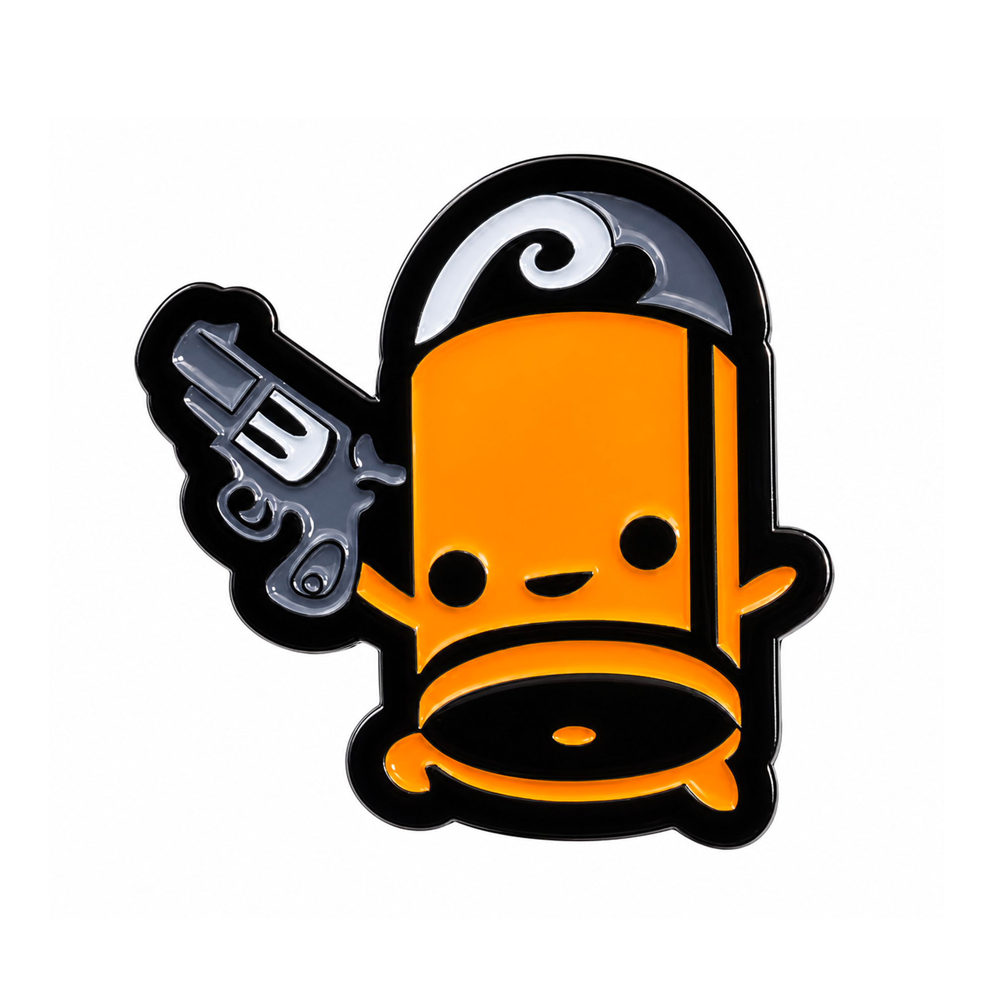 Cute Bullet Character Enamel Lapel Pin Badge